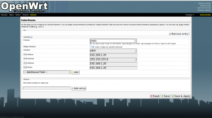 LAN Setup Screen
