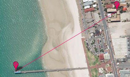 Google Map of Range Test - 375m